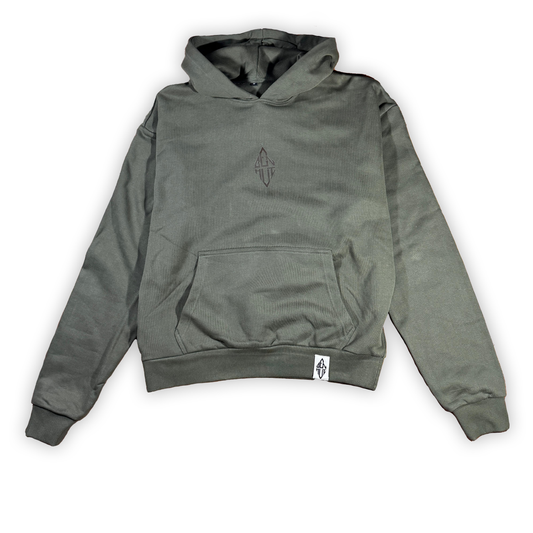 SUDADERA ULTRAPESADA OVERSIZE VERDE