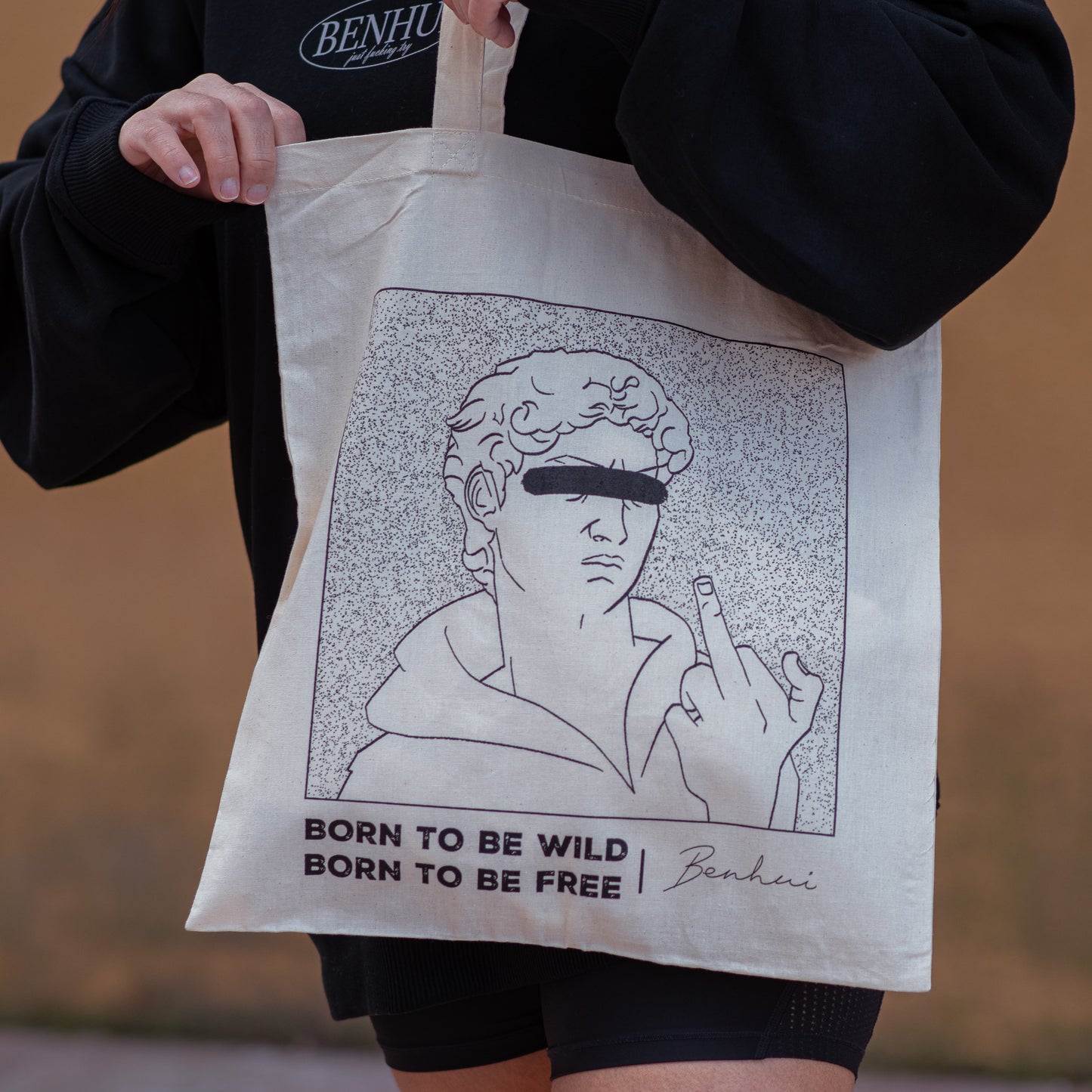 TOTE BAG BORN TO BE FREE